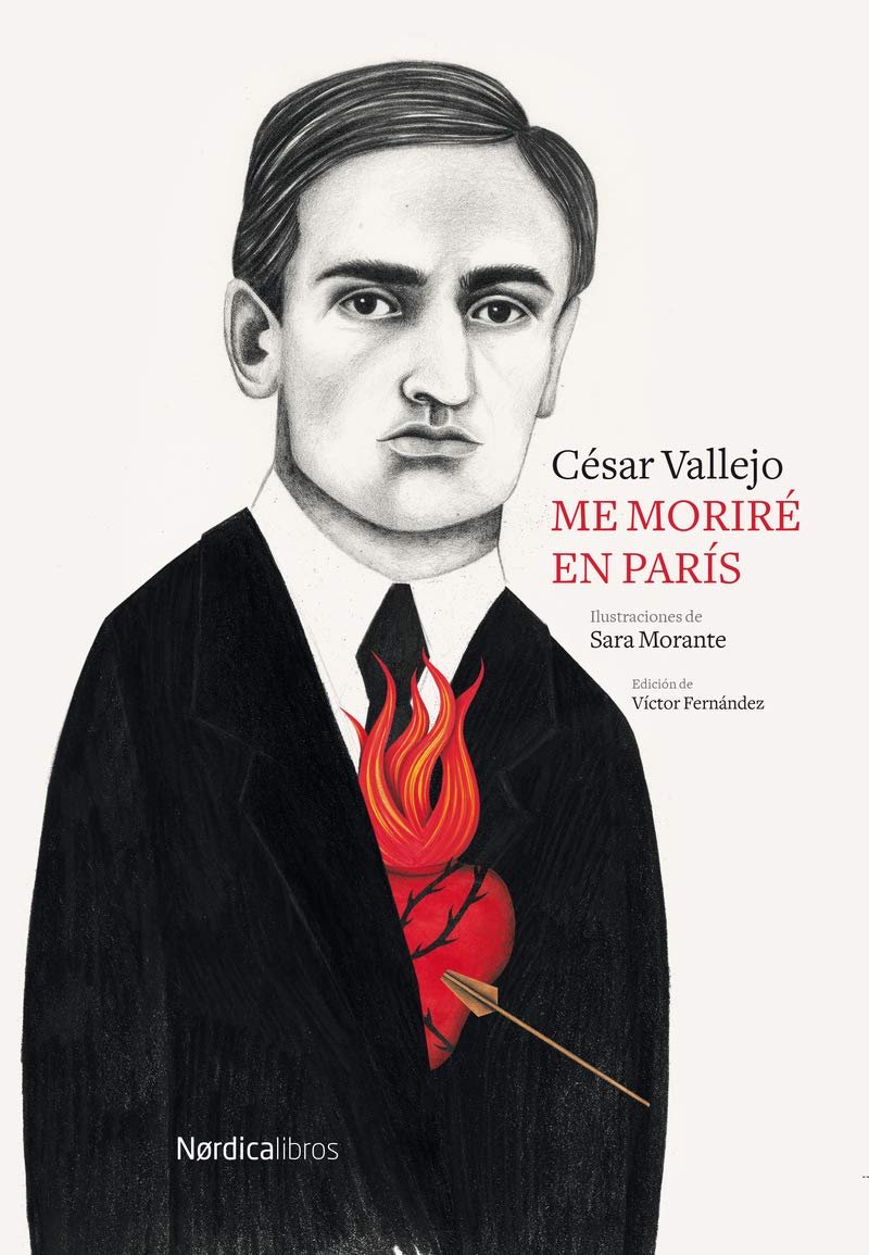 Portada de "Me moriré en París", de César Vallejo