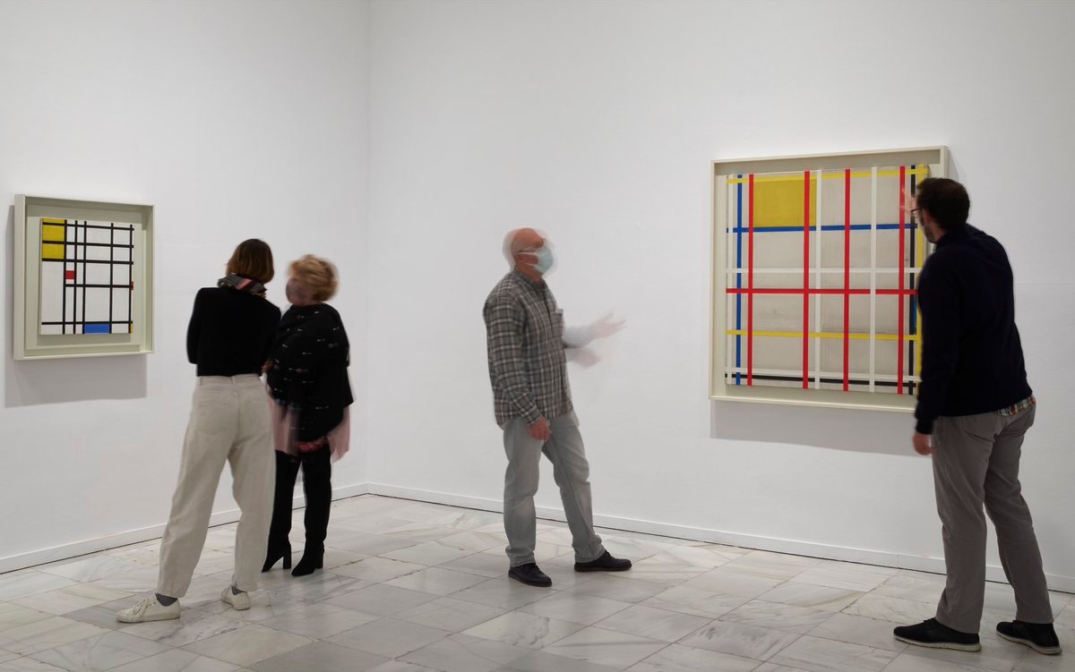 Imagen de la exposición de Mondrian en el Reina Sofía