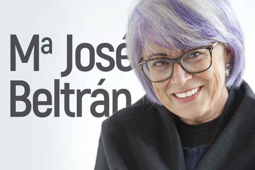 La escritora Mª José Beltrán