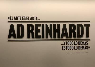 Cartel de la exposición de Ad Reinhardt